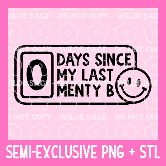 Menty B PNG and STL