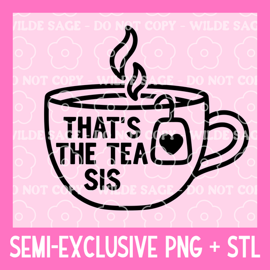 The Tea PNG and STL