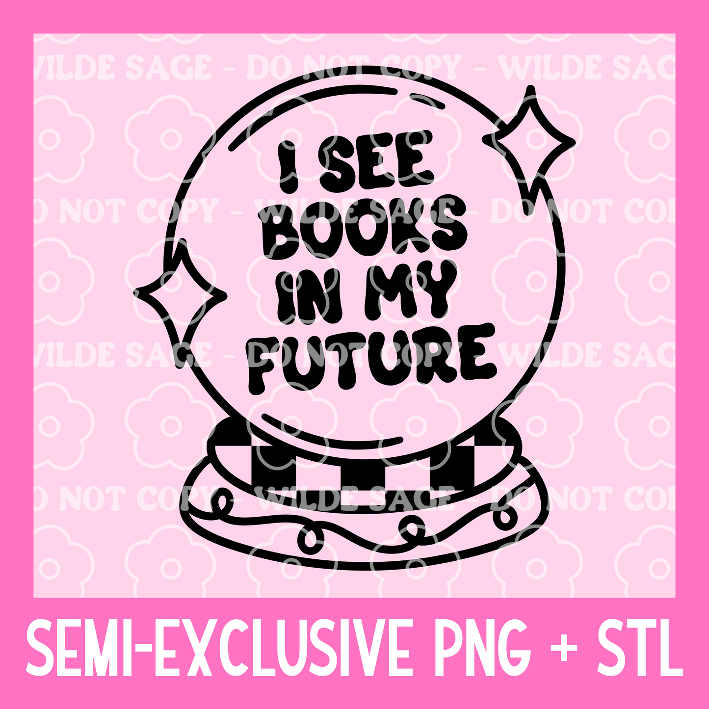I See Books PNG and STL