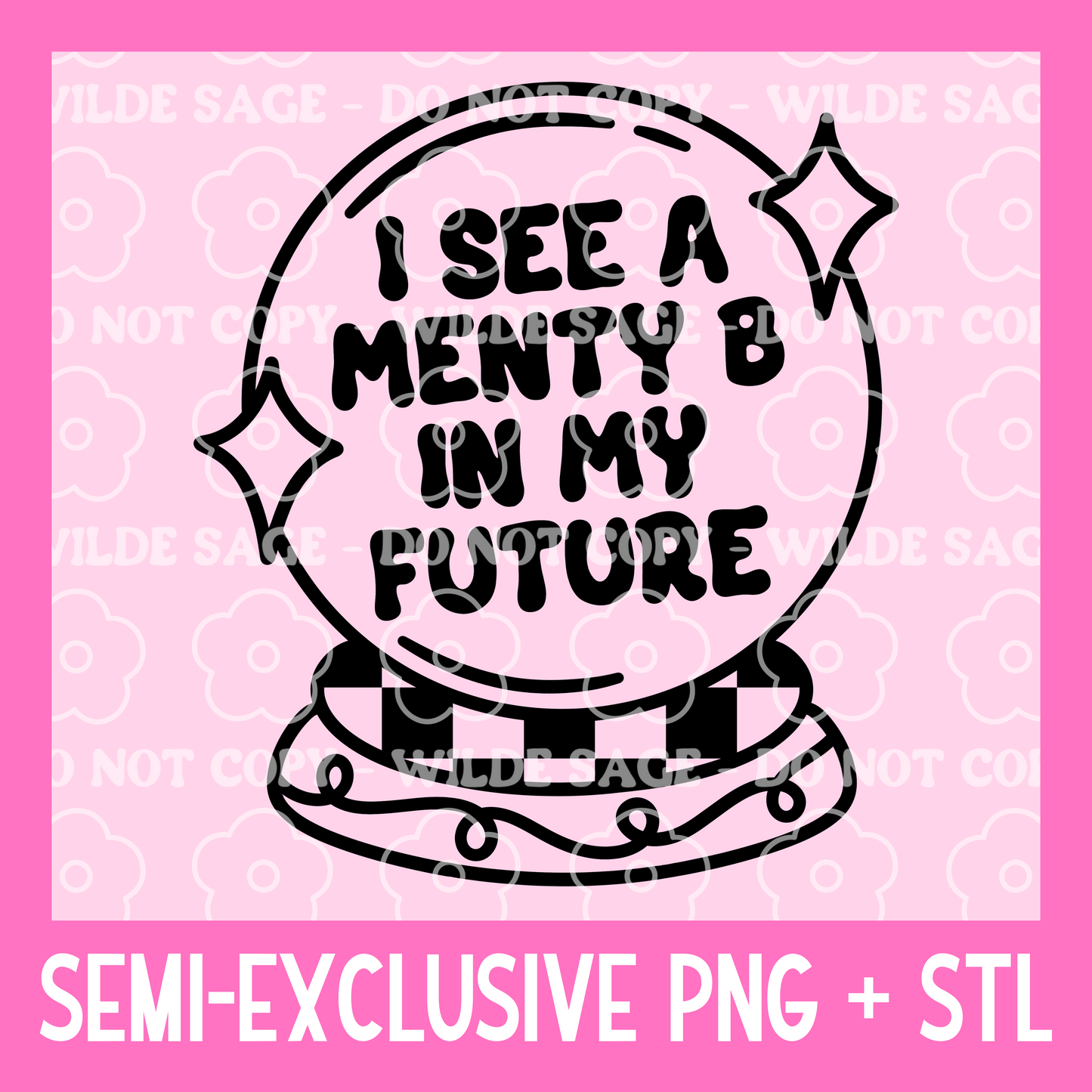 I See a Menty B PNG and STL