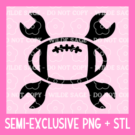 Football Tools PNG and STL