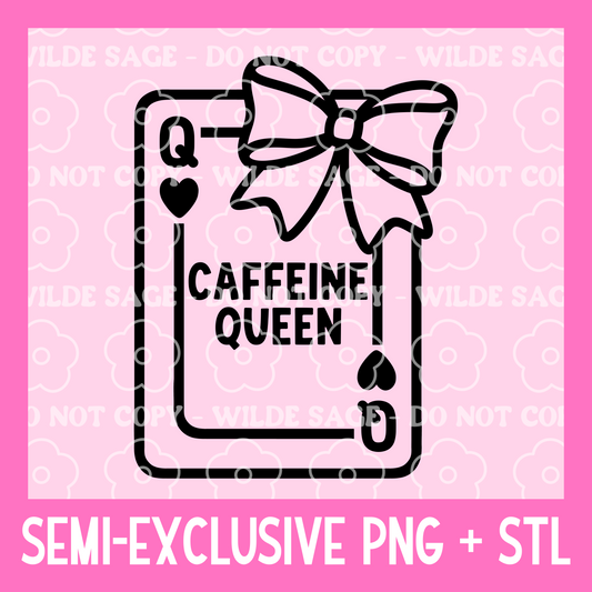 Caffeine PNG and STL