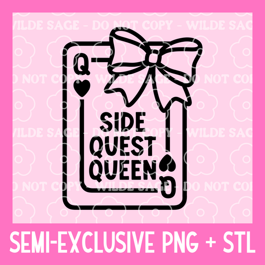 Side Quest PNG and STL