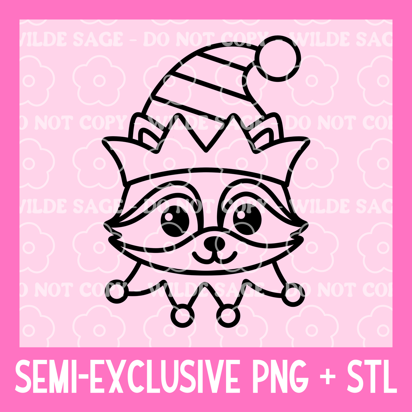 Raccoon Elf PNG and STL