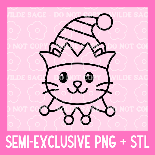 Cat Elf PNG and STL