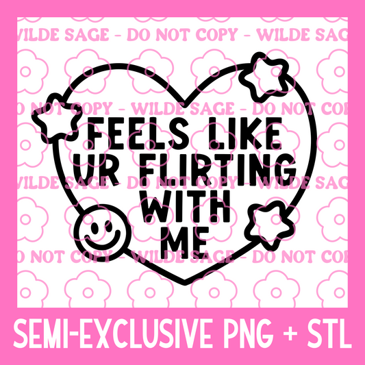 Flirting with Me PNG and STL