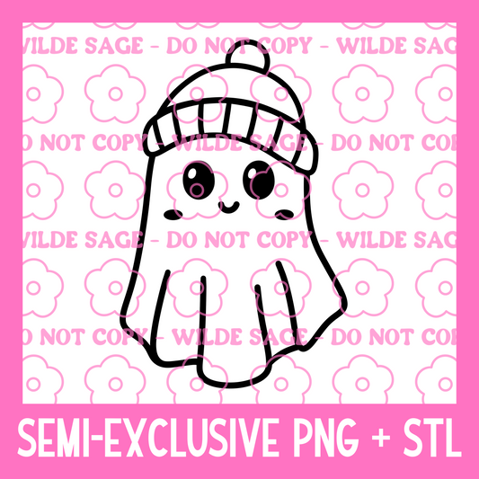 Winter Ghost PNG and STL
