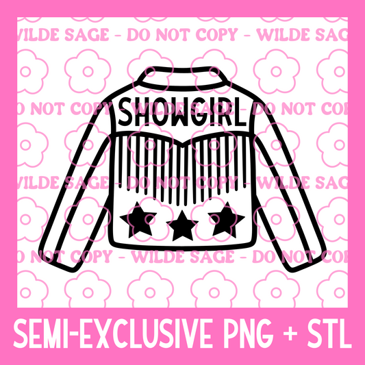 Showgirl Jacket PNG and STL