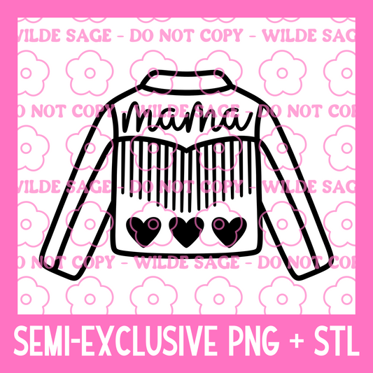 Mama Jacket PNG and STL