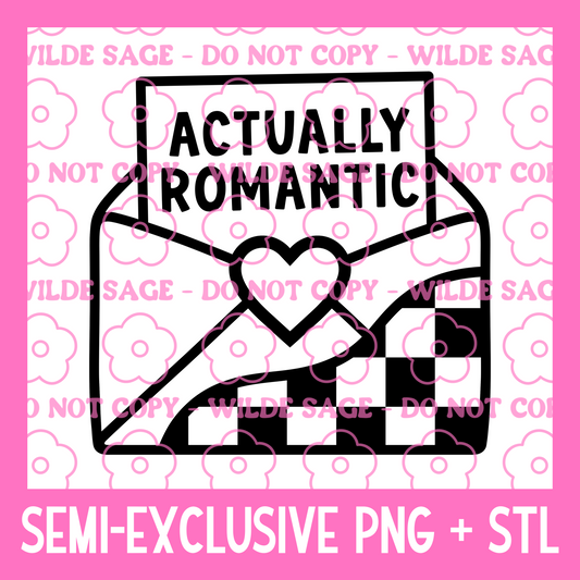 Actually Romantic PNG and STL