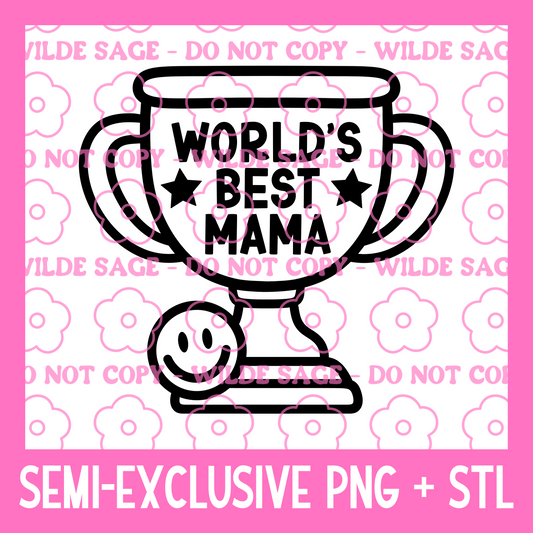 Best Mama PNG and STL