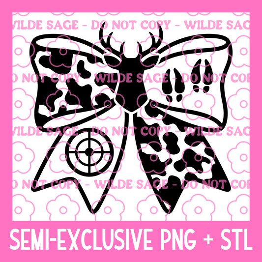 Deer Bow PNG and STL