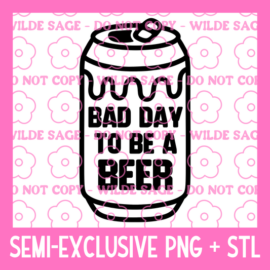 Bad Day Beer PNG and STL