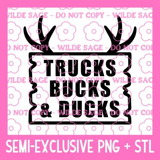 Trucks PNG and STL