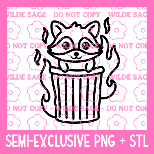 Trash Panda PNG and STL