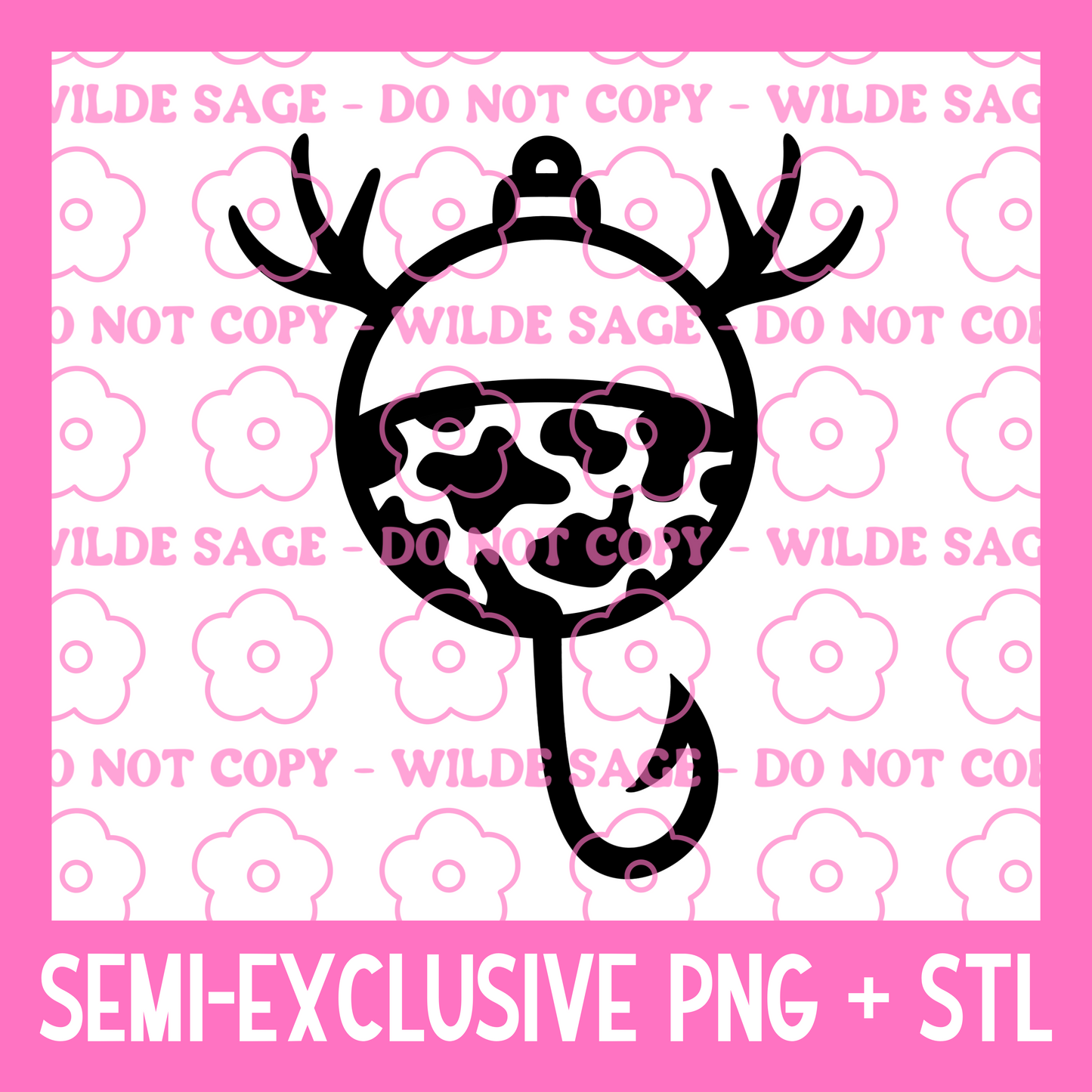 Antler Bobber PNG and STL