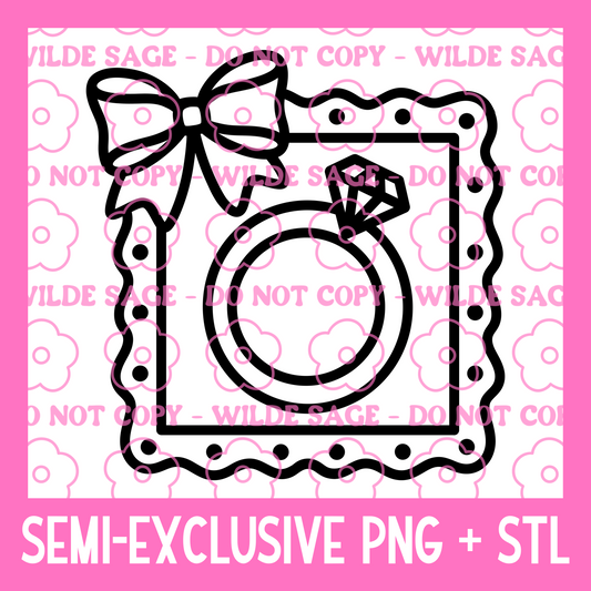 Ring Frame PNG and STL