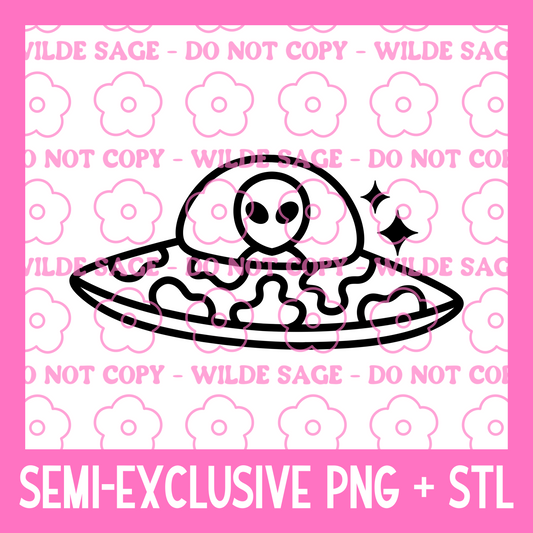 UFO PNG and STL