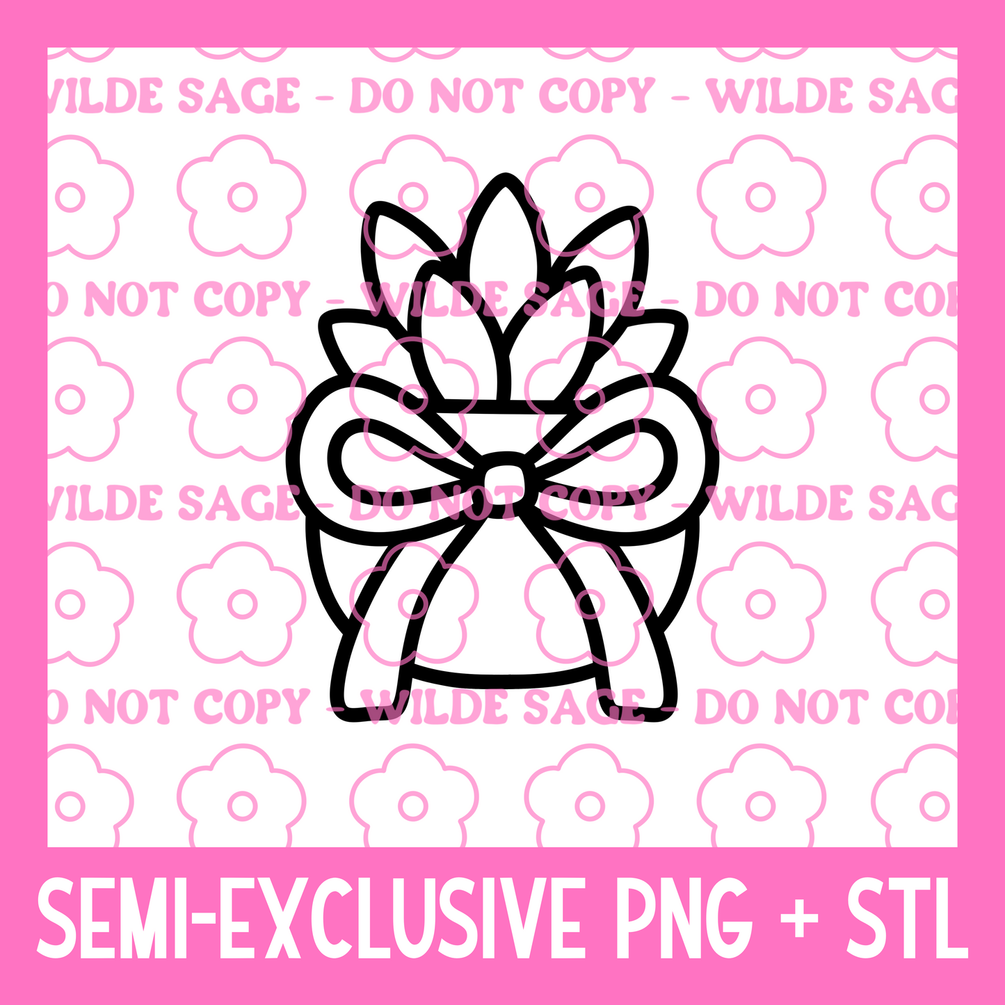 Bow Plant PNG and STL