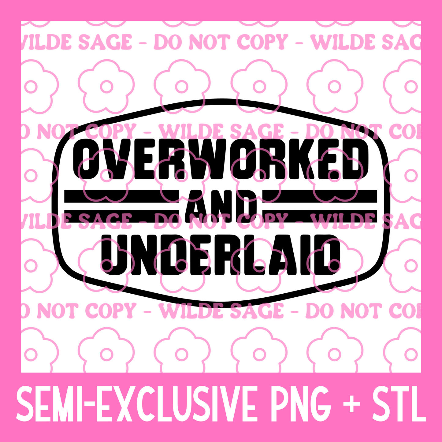 Overworked Patch PNG and STL