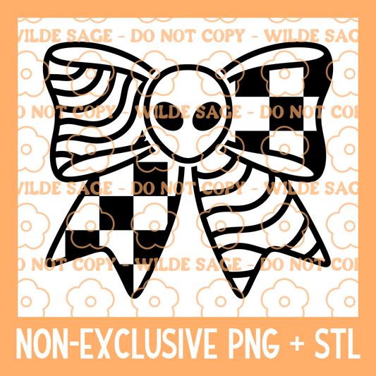 Alien Bow PNG & STL