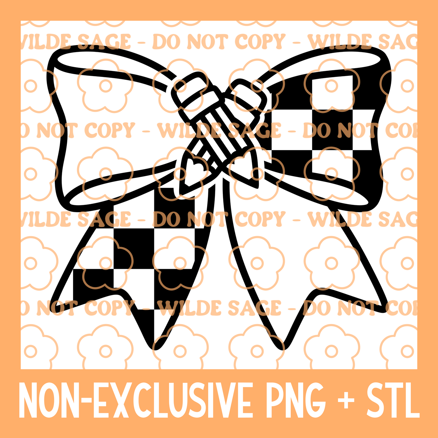 Teacher Bow PNG & STL