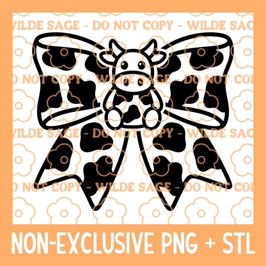 Cow Bow PNG & STL