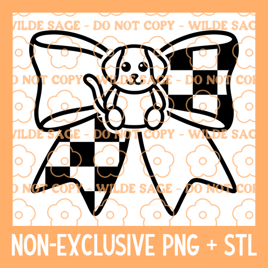 Dog Bow PNG & STL