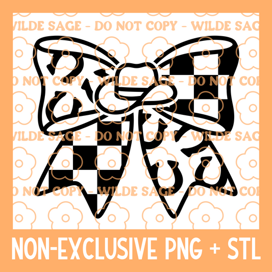 Cowboy Bow PNG & STL