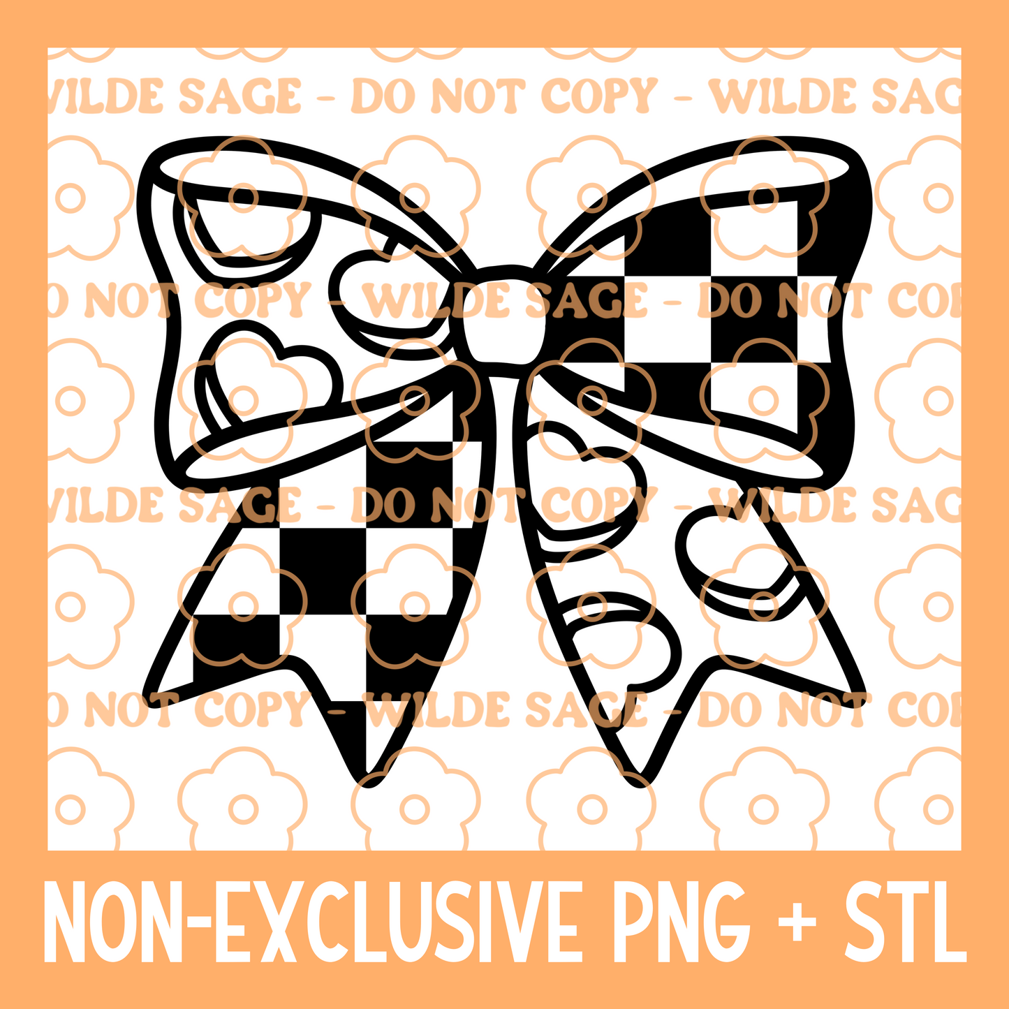 Valentines Convo Heart Bow PNG & STL