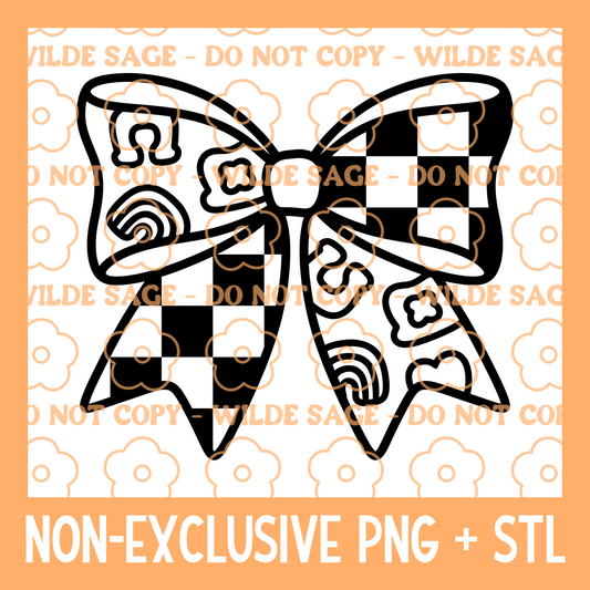 St. Patty's Charm Bow PNG & STL