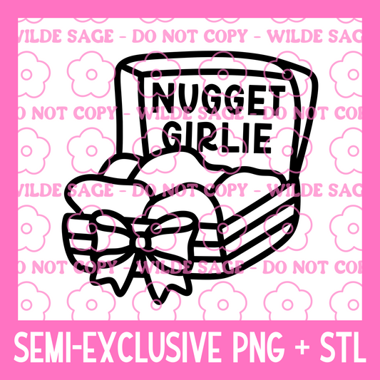 Nugget Girlie PNG and STL