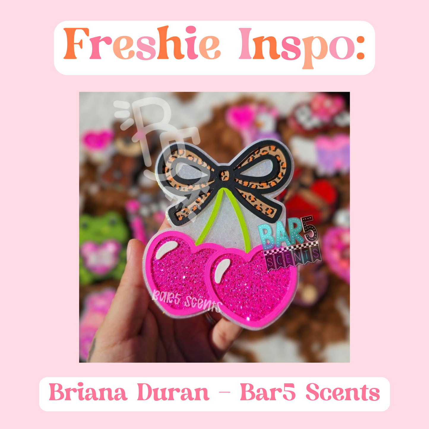 Heart Cherries with Bow Mold