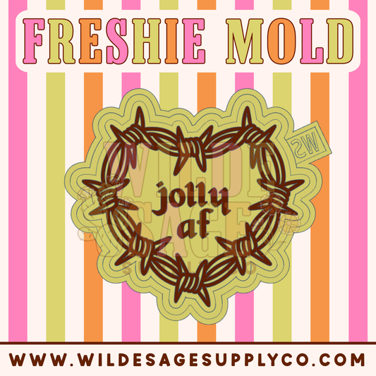 Jolly AF Barbed Wire Heart Mold