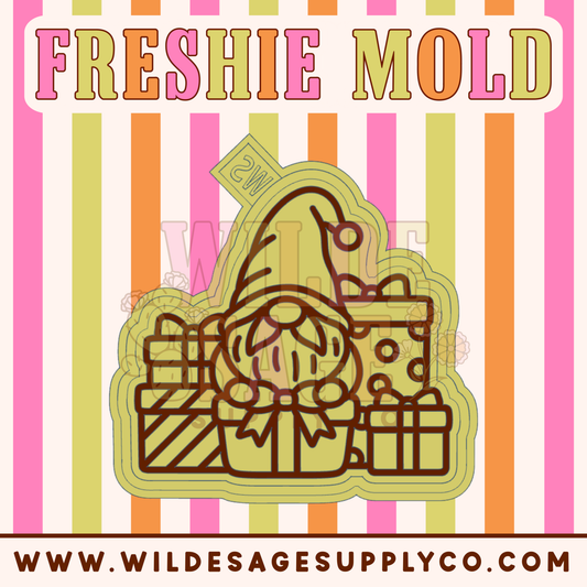 Christmas Present Gnome Mold