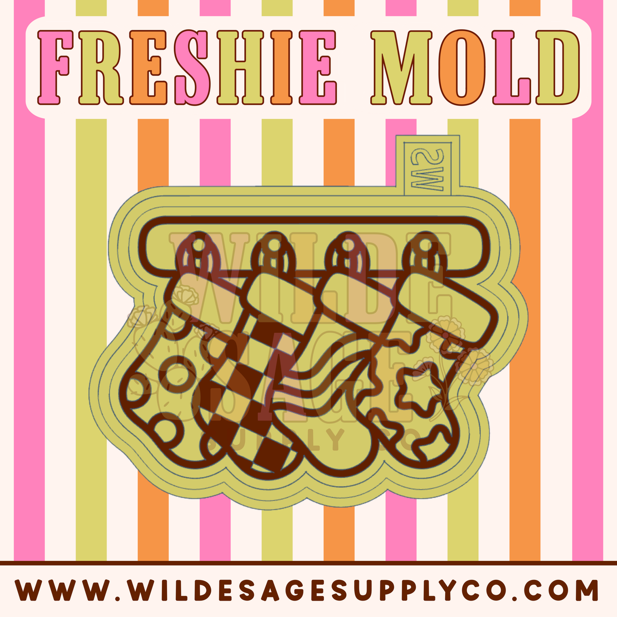 Groovy Christmas Stockings Mold