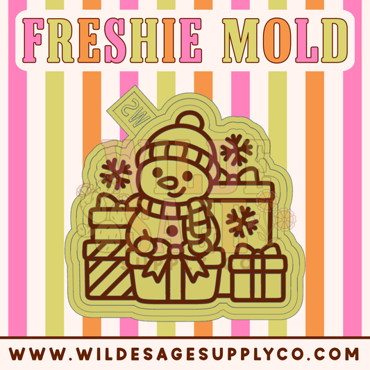Snowman Christmas Presents Mold