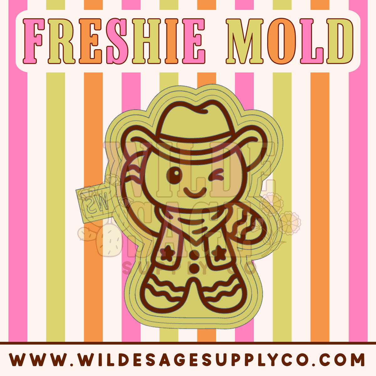 Cowboy Gingerbread Mold