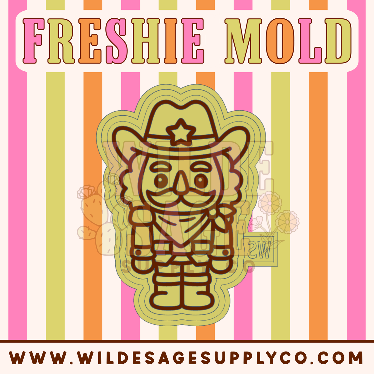 Cowboy Nutcracker Mold