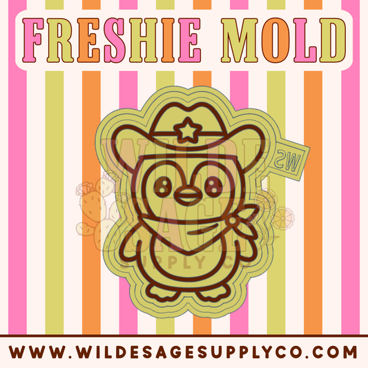 Cowboy Penguin Mold