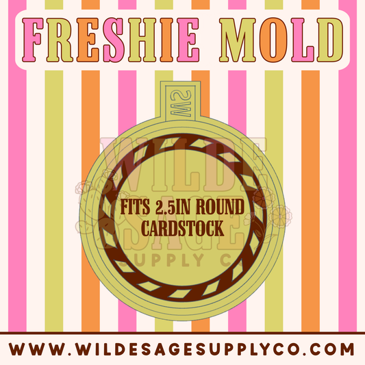 Stripe Circle for 2.5in Cardstock Round Mold