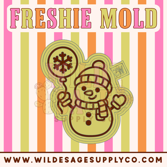 Snowman Snowflake Balloons Mold
