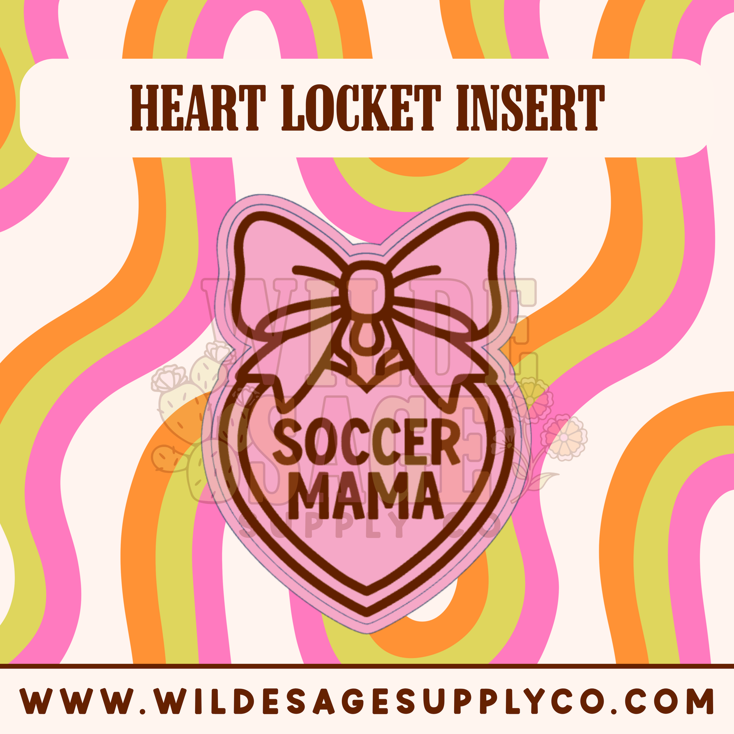 Soccer Mama Insert - Heart Locket