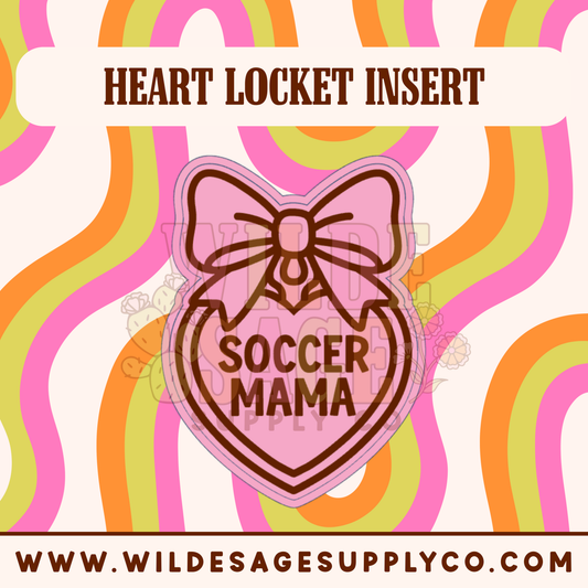 Soccer Mama Insert - Heart Locket