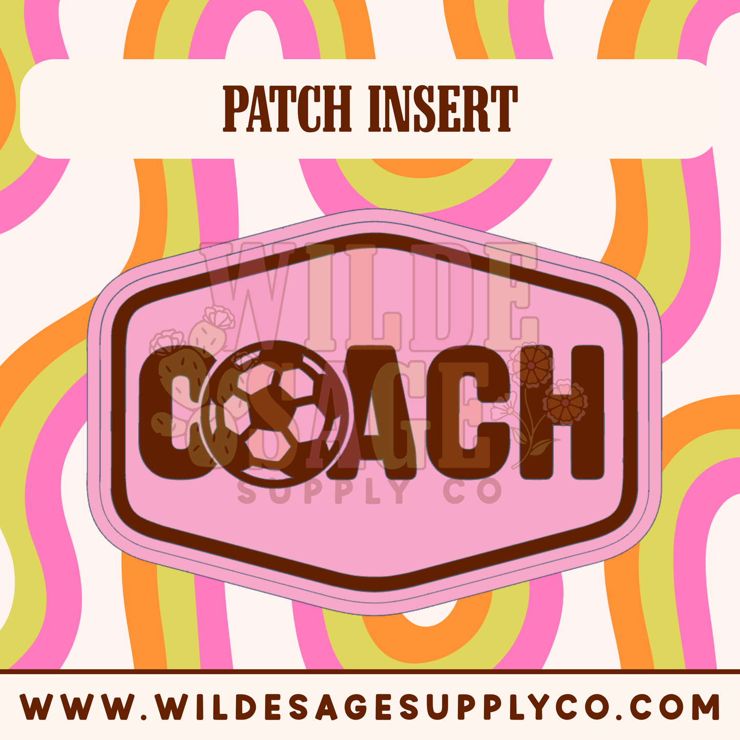 Soccer Coach Insert - Patch