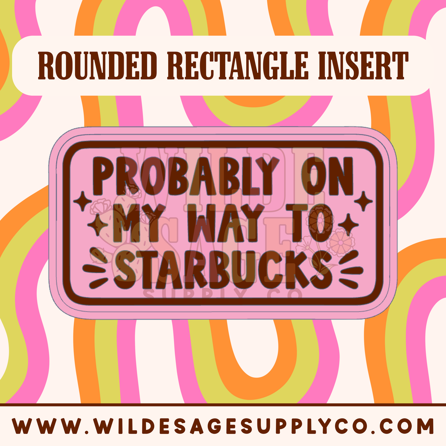 On My Way to Star Insert - Rounded Rectangle