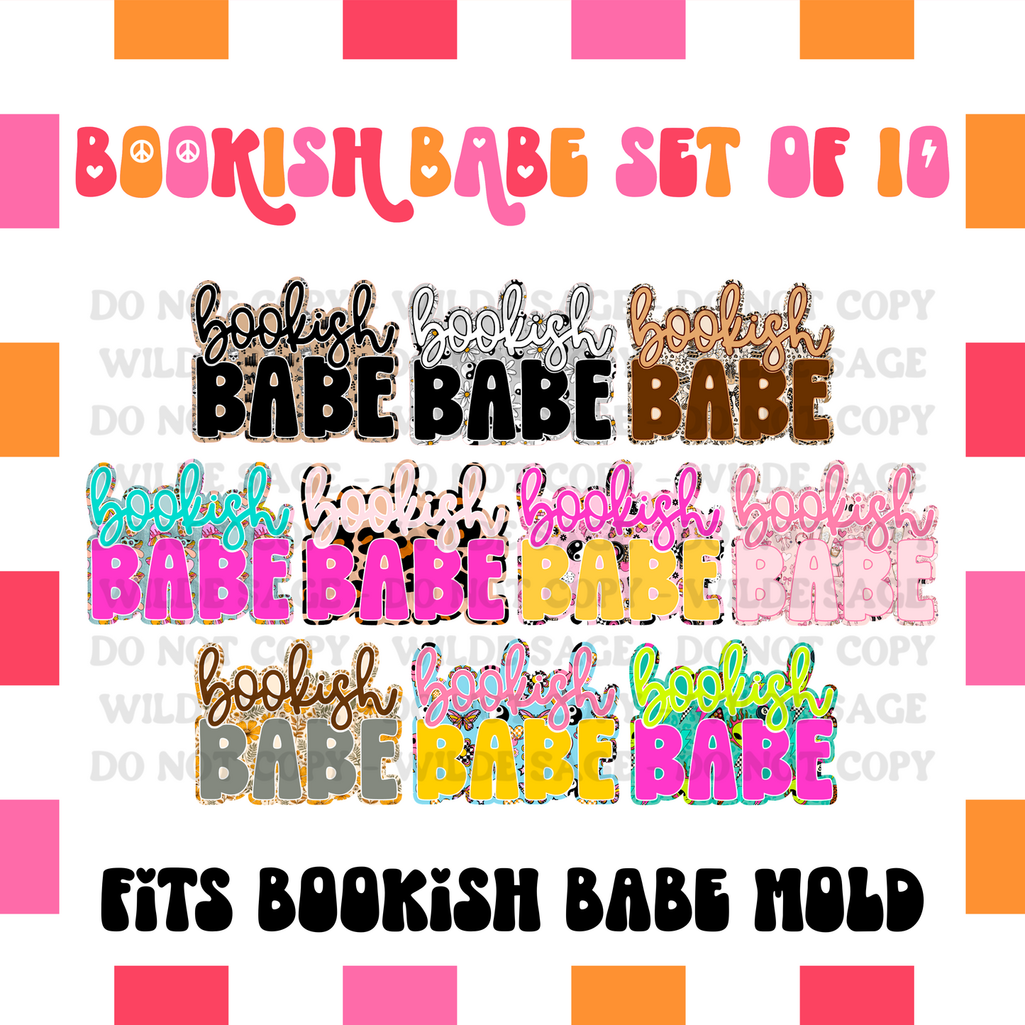 Bookish Babe Cardstock - Set of 10