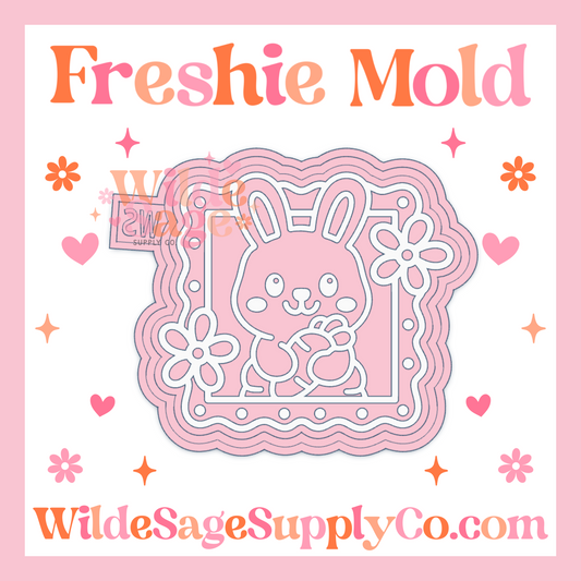 Bunny with Carrot Frame Mold