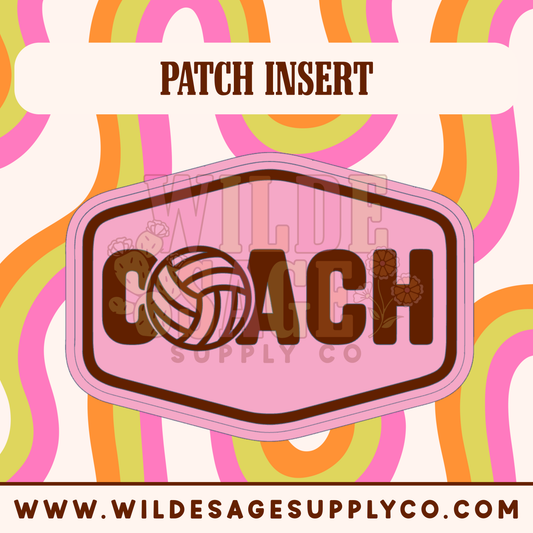 Volleyball Coach Insert - Patch