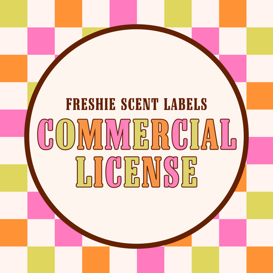 Commercial License for Freshie Scent Thermal Labels